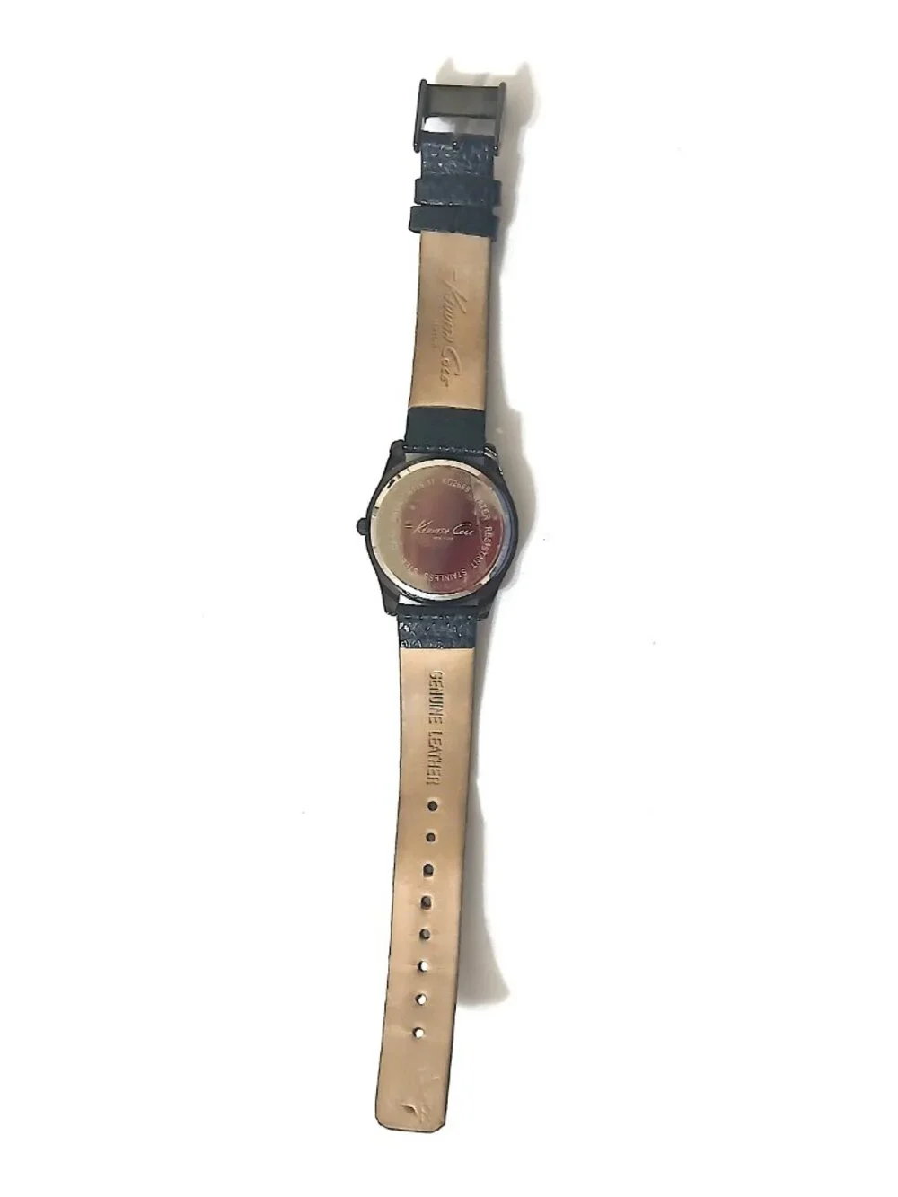 Kenneth Cole New York KC2669 Watch 35mm Faceted Crystal Leather Untested